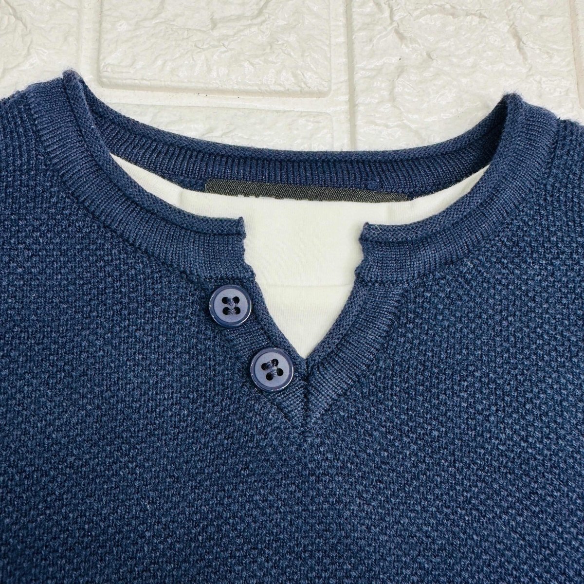 Maglioncino a nido d’Ape Blu - Piccole Canaglie - PC21021