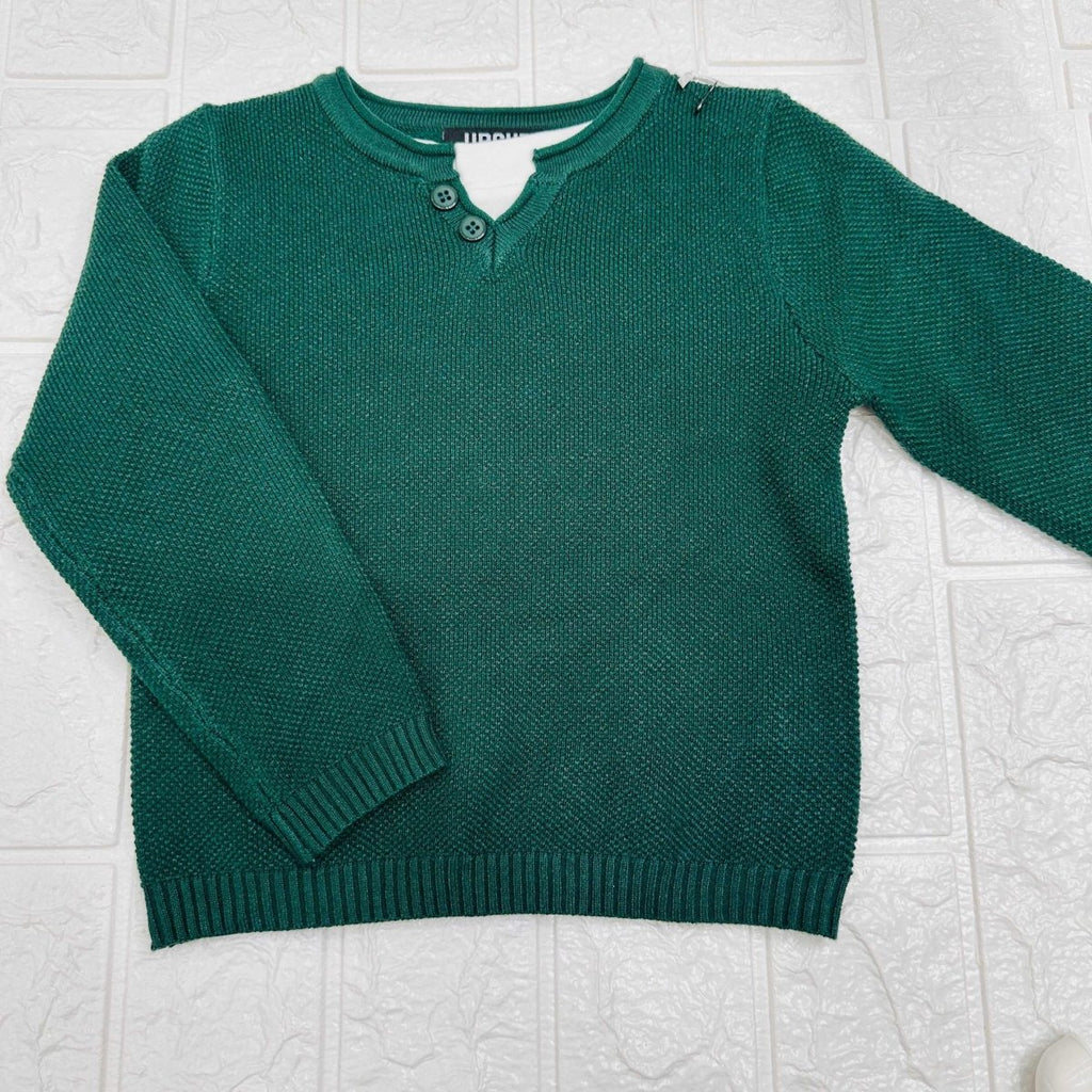 Maglioncino a nido d’Ape verde - Piccole Canaglie - PC21031