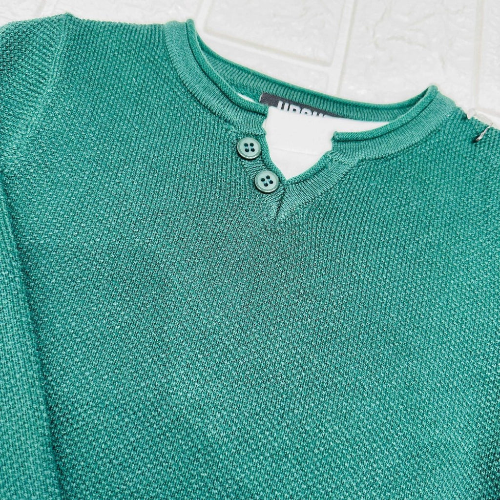 Maglioncino a nido d’Ape verde - Piccole Canaglie - PC21031