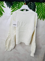 Maglioncino Amor bianco MoodVic@lo - Piccole Canaglie - PC23159