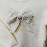 Maglioncino bimba Fiocco Begie - Piccole Canaglie - PC20956