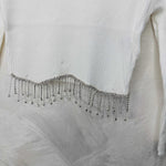 Maglioncino Bimba pendenti bianco - Piccole Canaglie - PC20599