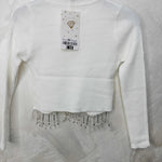 Maglioncino Bimba pendenti bianco - Piccole Canaglie - PC20599