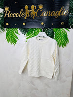 Maglioncino Bitrama 7681 bianco - Piccole Canaglie - PC23194