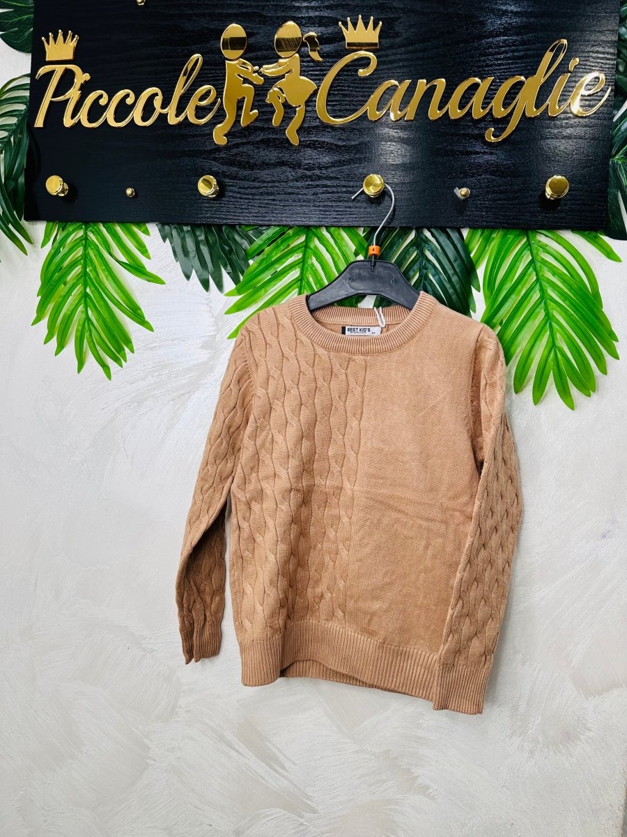 Maglioncino Bitrama 7681 biscotto - Piccole Canaglie - PC23206