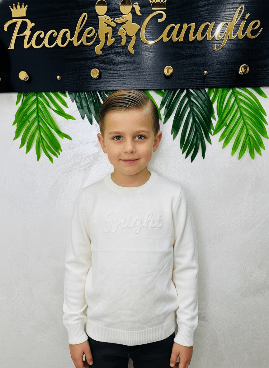 Maglioncino BRIGHT bianco - Piccole Canaglie - PC23687