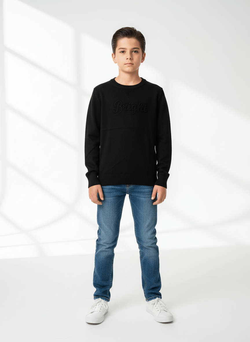 Maglioncino BRIGHT nero - Piccole Canaglie - PC23692