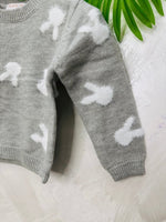 Maglioncino Coniglietti grigio - Piccole Canaglie - PC23710