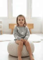 Maglioncino Coniglietti grigio - Piccole Canaglie - PC23710