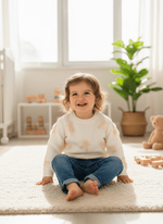 Maglioncino Coniglietti Panna - Piccole Canaglie - PC23702