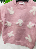 Maglioncino Coniglietti Rosa - Piccole Canaglie - PC23706