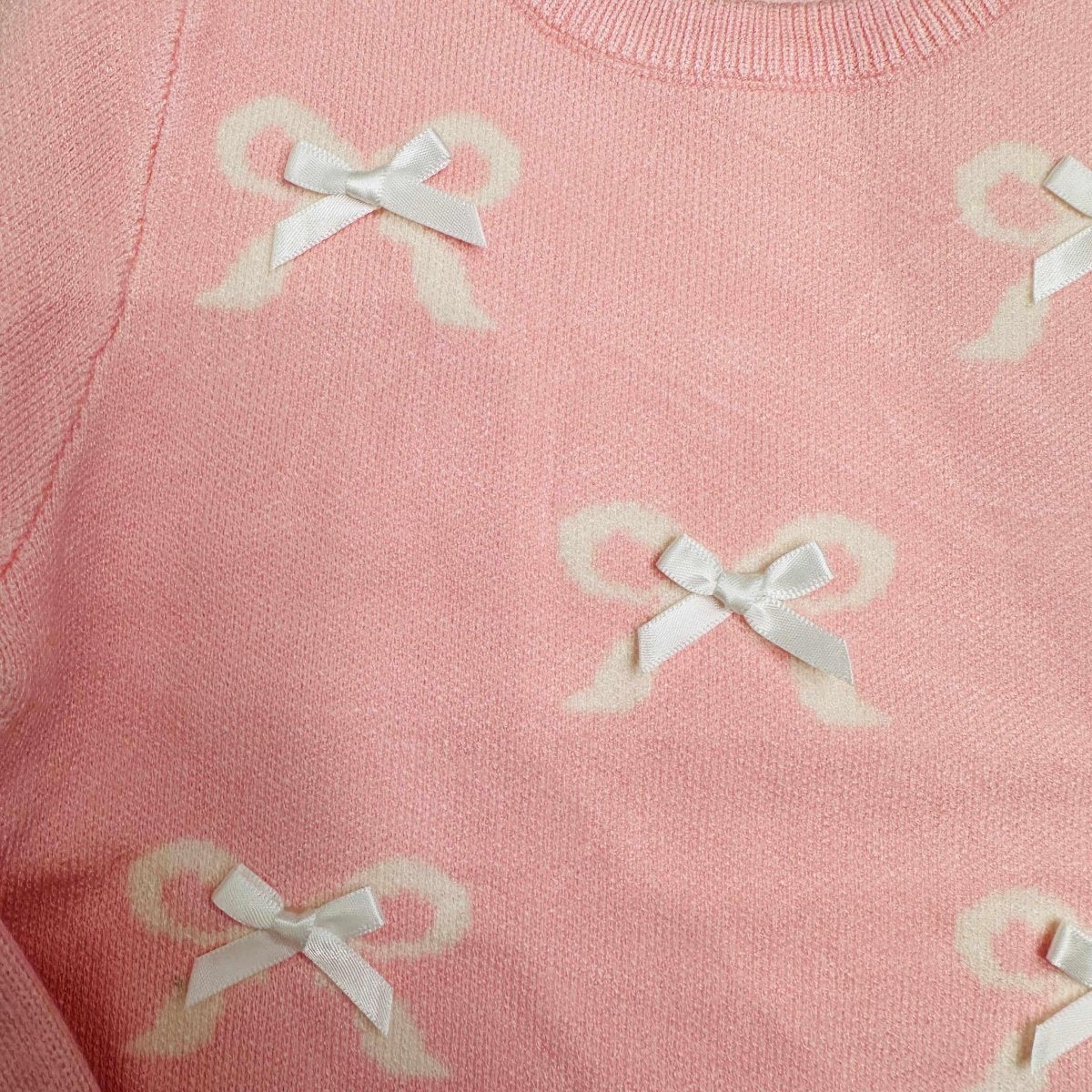 Maglioncino fiocchetti rosa - Piccole Canaglie - PC20961