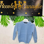 Maglioncino mesi Alta Linea Celeste - Piccole Canaglie - PC21472