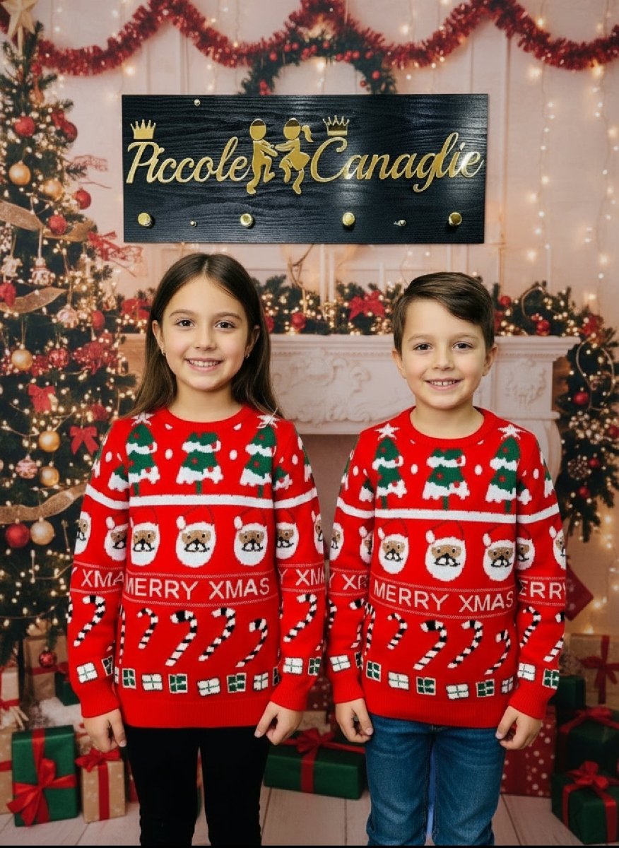 Maglioncino Natalizio Babbo 039 - Piccole Canaglie - PC23245