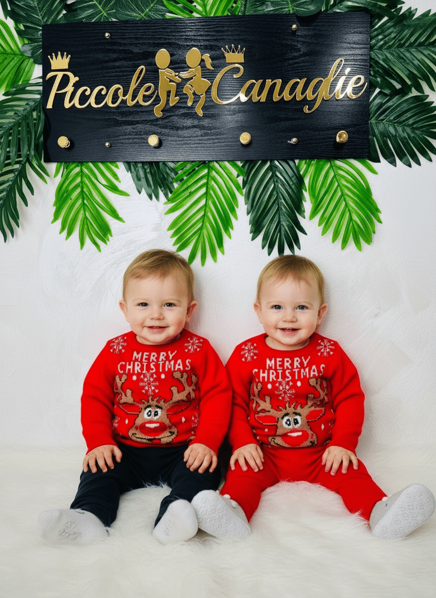 Maglioncino Natalizio Renna 030 - Piccole Canaglie - PC23251