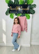 Maglioncino Paillettes Rosa - Piccole Canaglie - PC23176