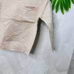 Maglioncino Taschino Begie - Piccole Canaglie - PC22641