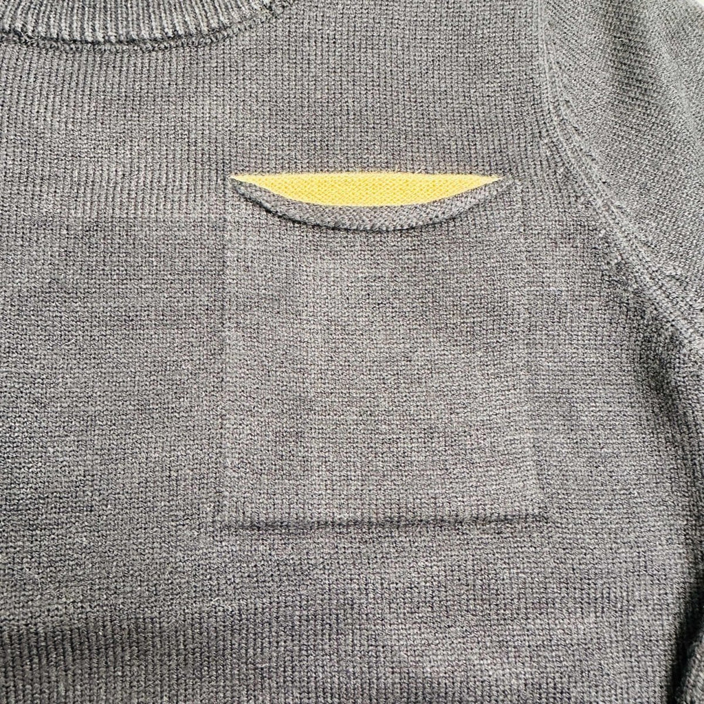 Maglioncino taschino blu - Piccole Canaglie - PC21061