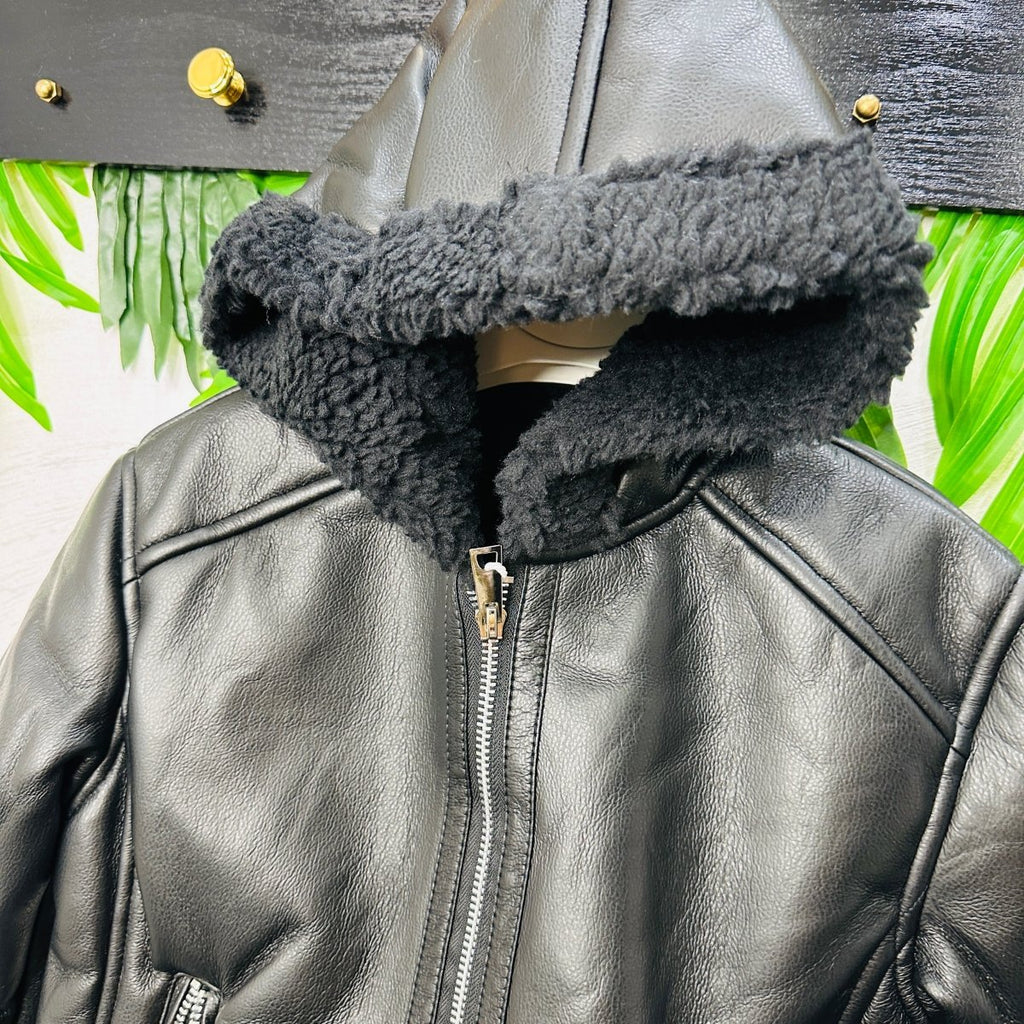 Montone nero Con Cappuccio Mod Z@ra - Piccole Canaglie - PC22862