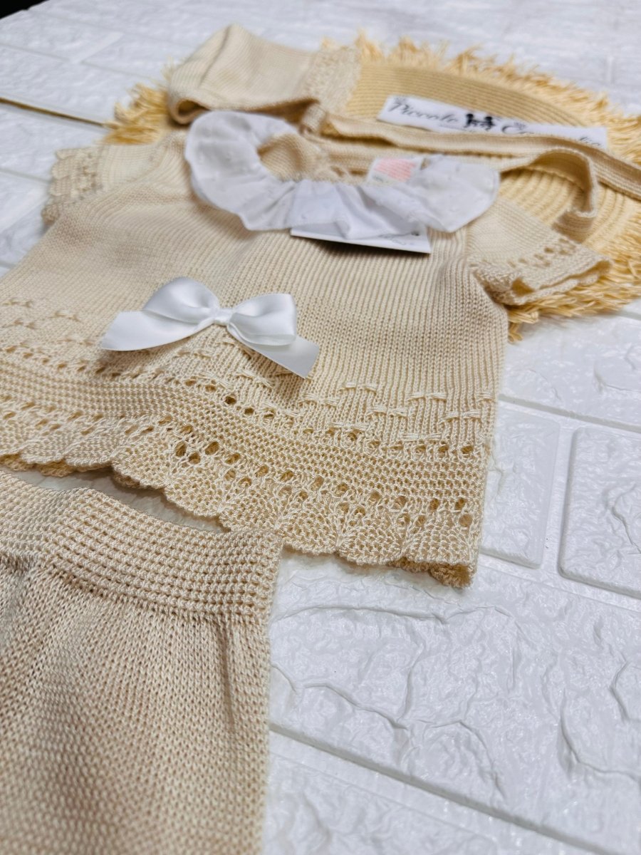 Pagliaccetto Beige Filo Cotone 1801 - Piccole Canaglie - PC26353