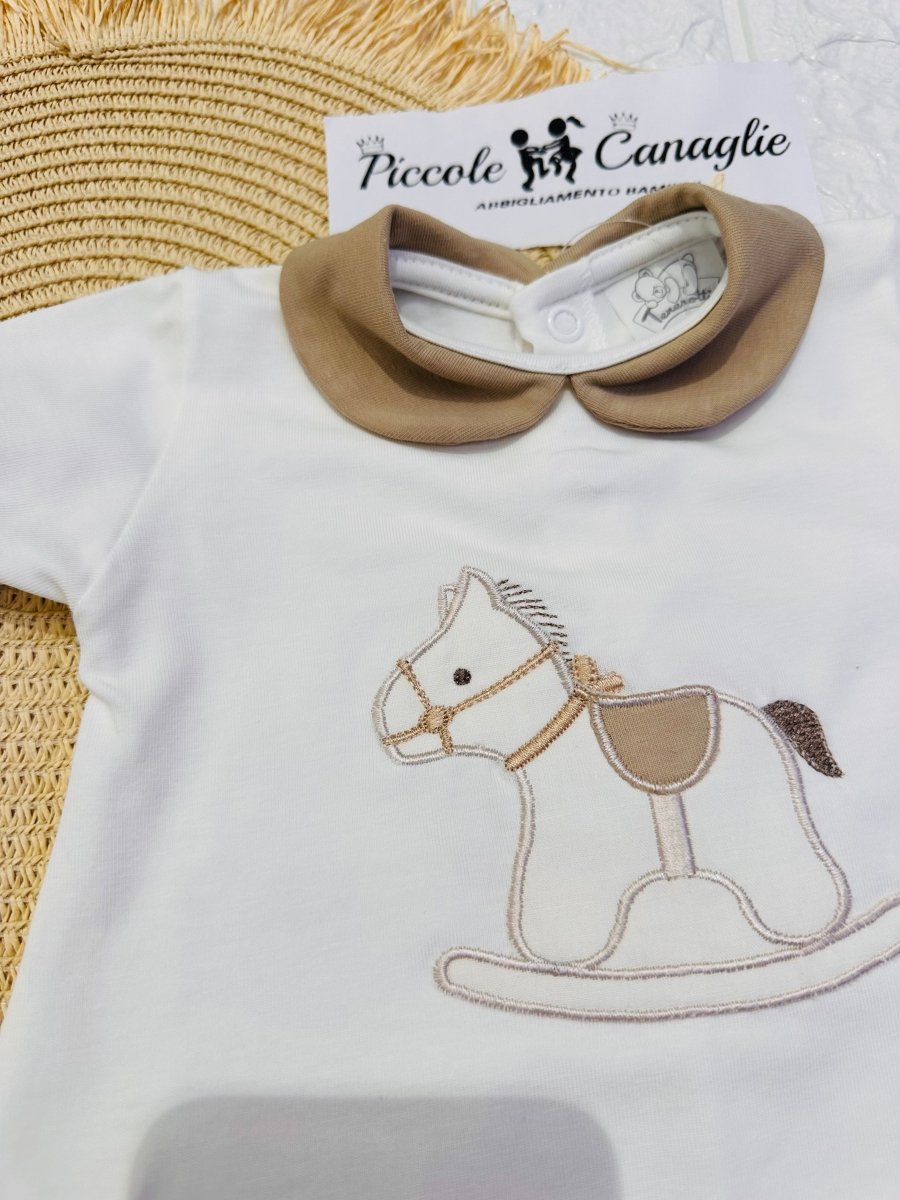 Pagliaccetto Cavallino Beige 32108 - Piccole Canaglie - PC26532