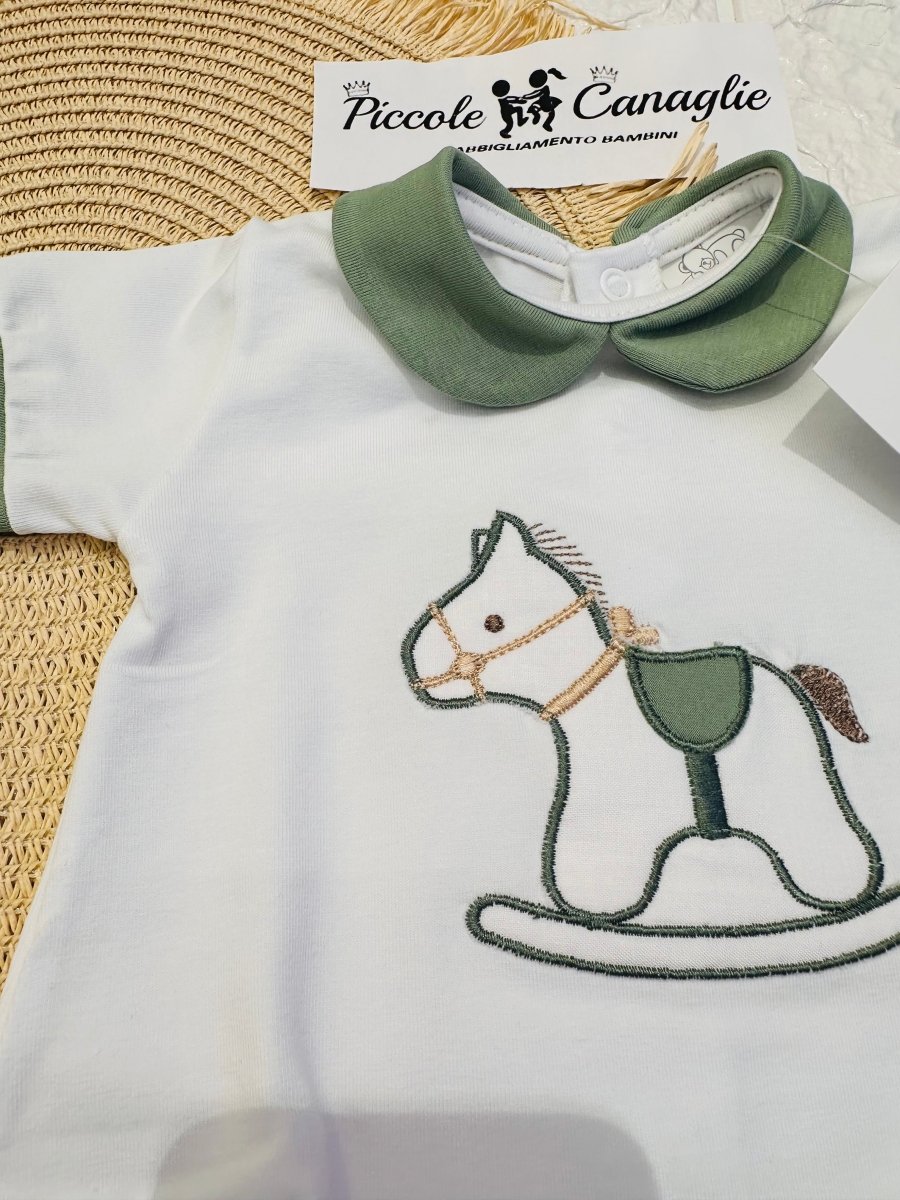 Pagliaccetto cavallino verde 32108 - Piccole Canaglie - PC26538