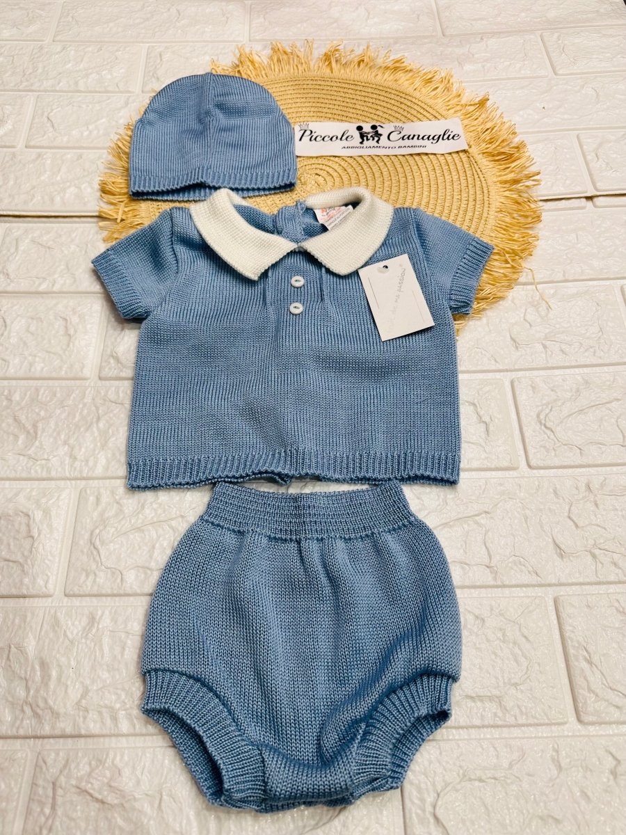 Pagliaccetto Celeste Filo Cotone 1800 - Piccole Canaglie - PC26352