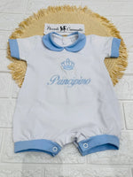 Pagliaccetto Cotone Principino Bianco 32254 - Piccole Canaglie - PC27628