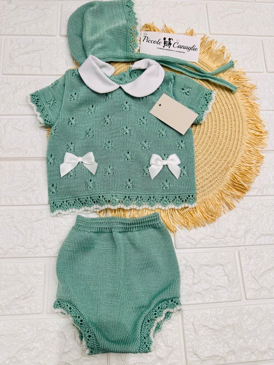 Pagliaccetto Fiocchetti Verde 1808 - Piccole Canaglie - PC26866