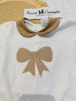 Pagliaccetto fiocco beige 32107 - Piccole Canaglie - PC26544