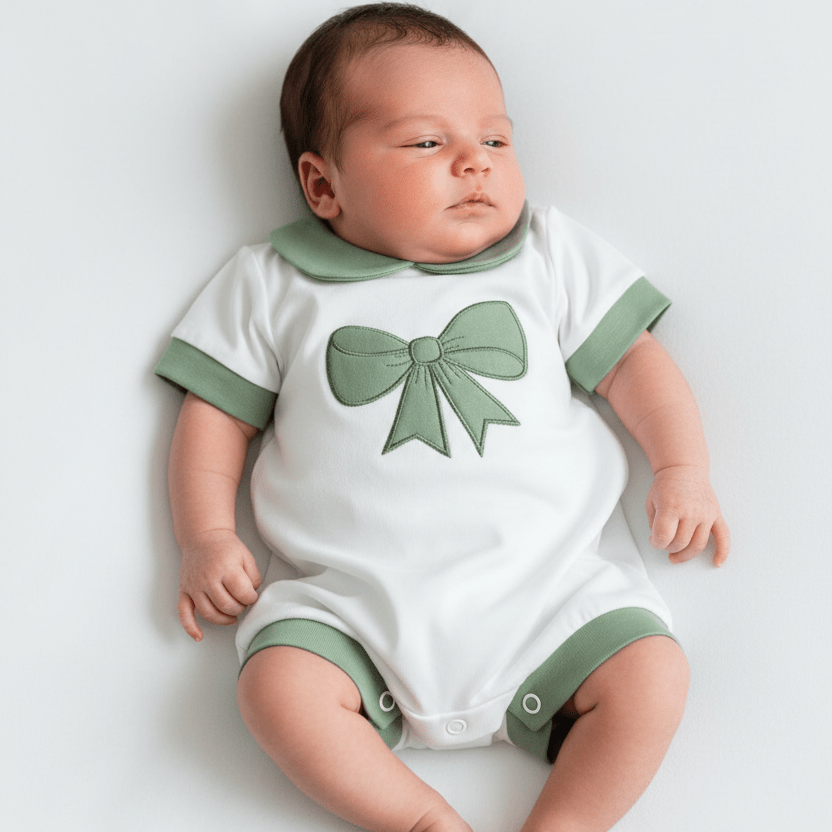 Pagliaccetto fiocco verde 32107 - Piccole Canaglie - PC26547