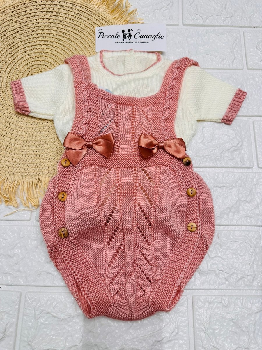 Pagliaccetto In Filo Rosa Antico 3105 - Piccole Canaglie - PC26857