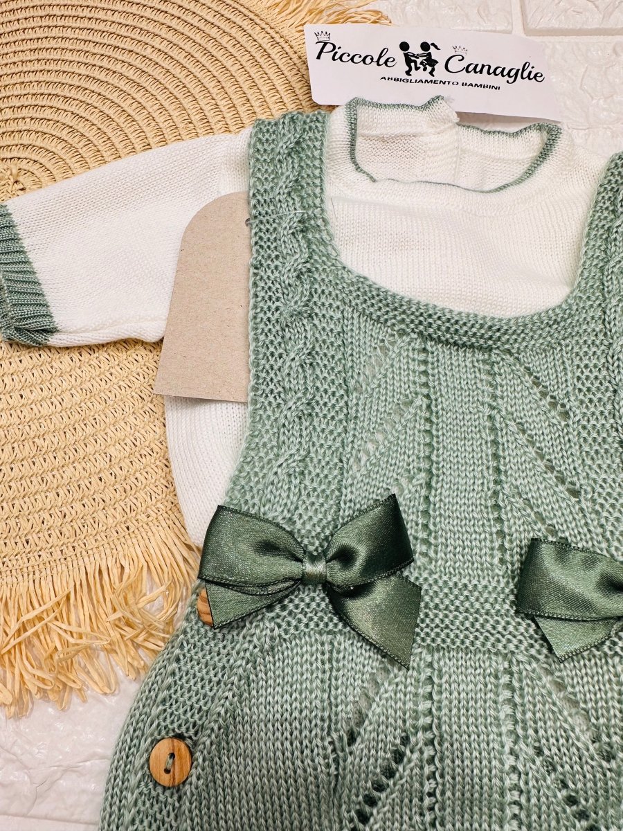 Pagliaccetto In Filo Verde 3105 - Piccole Canaglie - PC26853