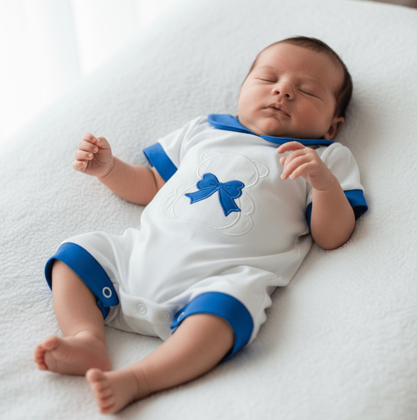 Pagliaccetto orso fiocco oceano 32101 - Piccole Canaglie - PC26553