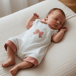 Pagliaccetto orso fiocco rosa antico 32101 - Piccole Canaglie - PC26559