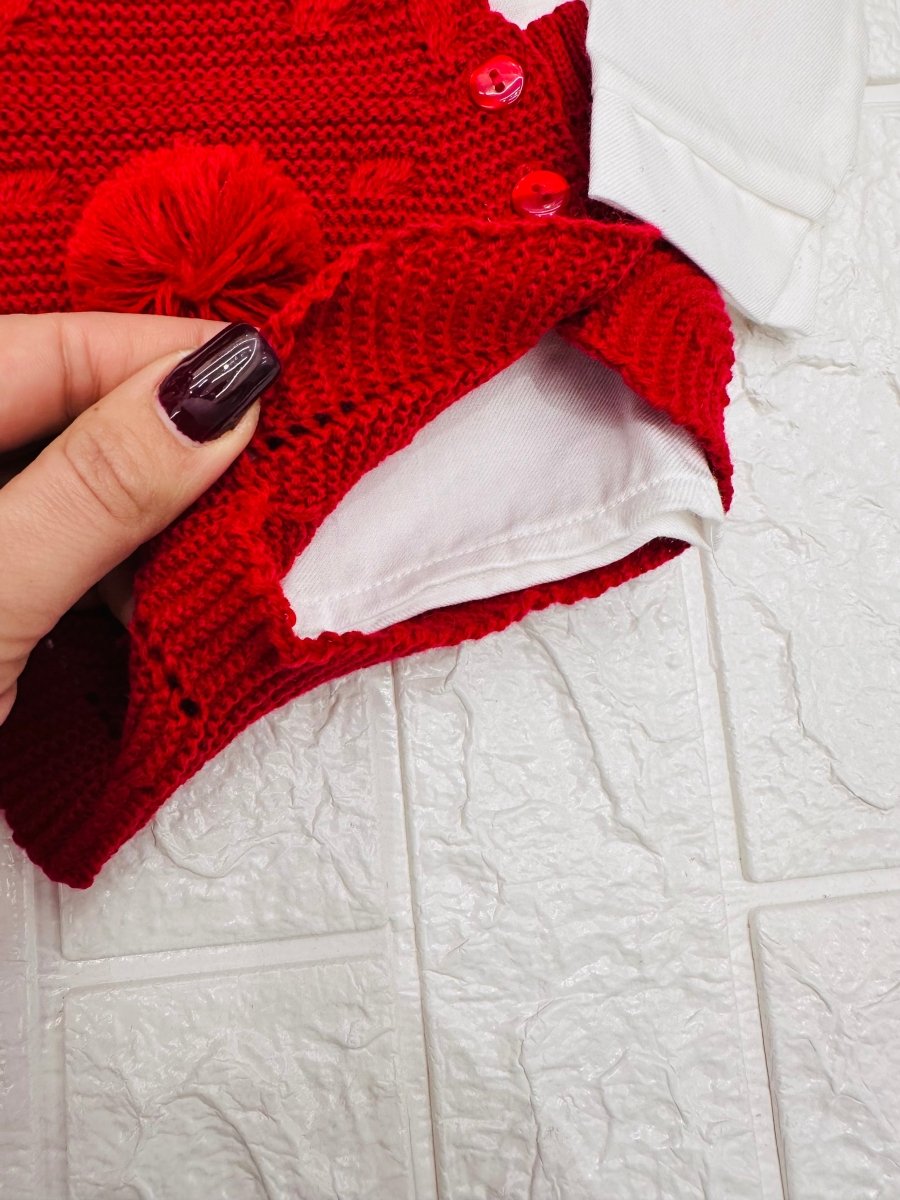 Pagliaccetto Rosso Pon Pon - Piccole Canaglie - PC23954