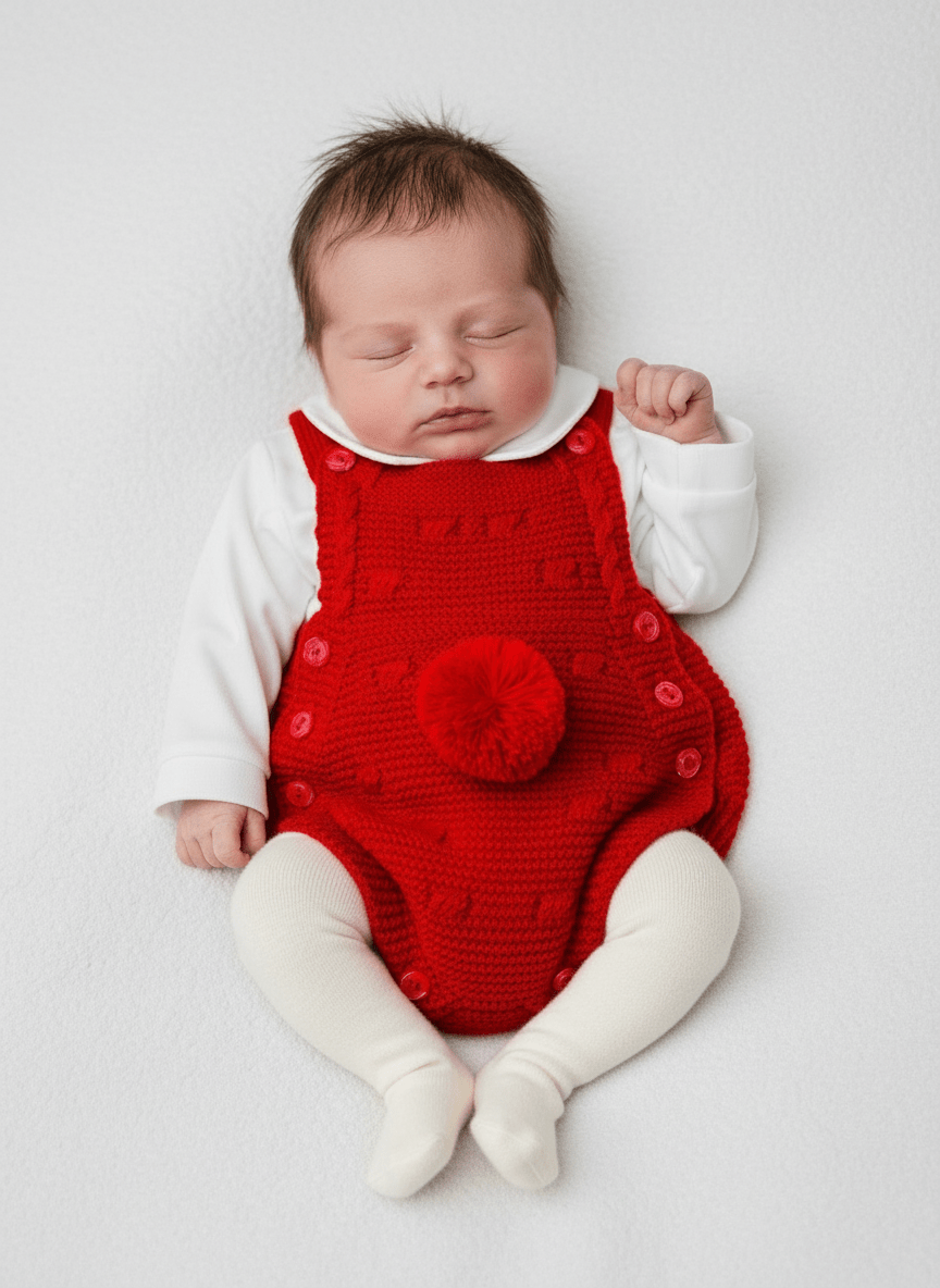 Pagliaccetto Rosso Pon Pon - Piccole Canaglie - PC23954