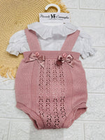 Pagliaccetto Salopetta In Filo Rosa Antico Neoanta 261156 - Piccole Canaglie - PC26849