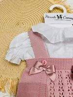 Pagliaccetto Salopetta In Filo Rosa Antico Neoanta 261156 - Piccole Canaglie - PC26849