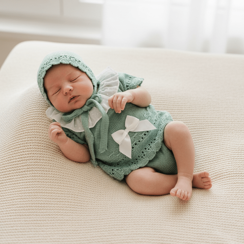 Pagliaccetto Verde Filo Cotone 1801 - Piccole Canaglie - PC26354