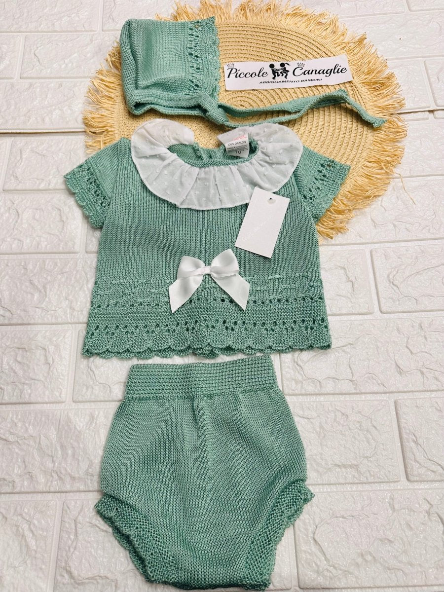 Pagliaccetto Verde Filo Cotone 1801 - Piccole Canaglie - PC26354