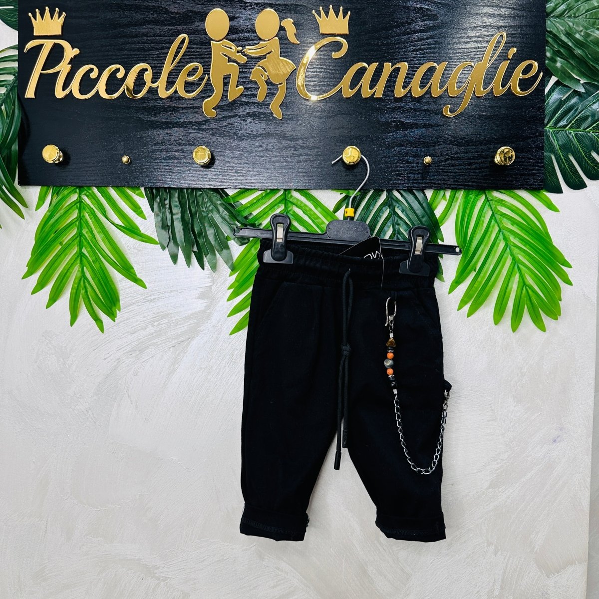 Pantalaccio nero Bimbo mesi - Piccole Canaglie - PC22986