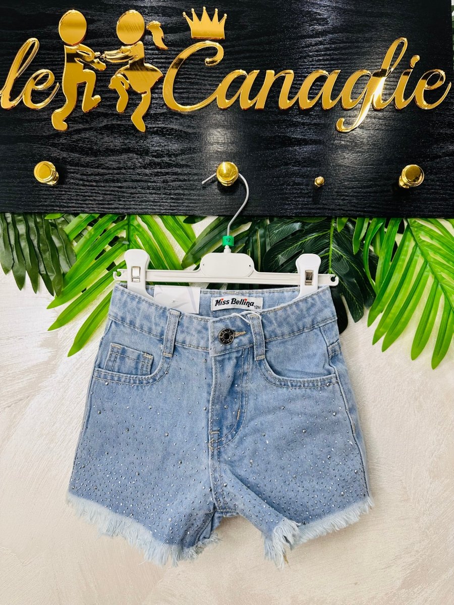 Pantaloncino brillantini baby 8168 - Piccole Canaglie - PC26238