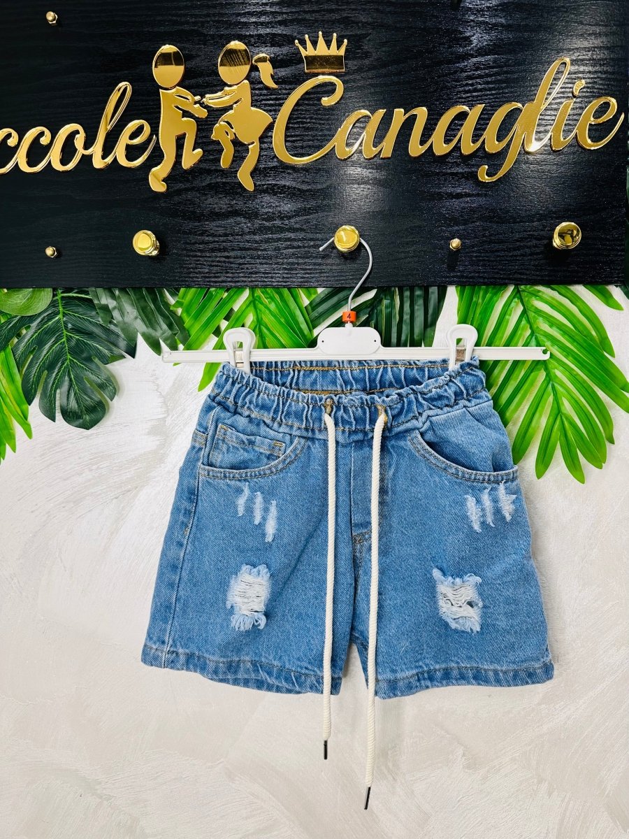 Pantaloncino In Jeans Bimbo Style - Piccole Canaglie - PC28350