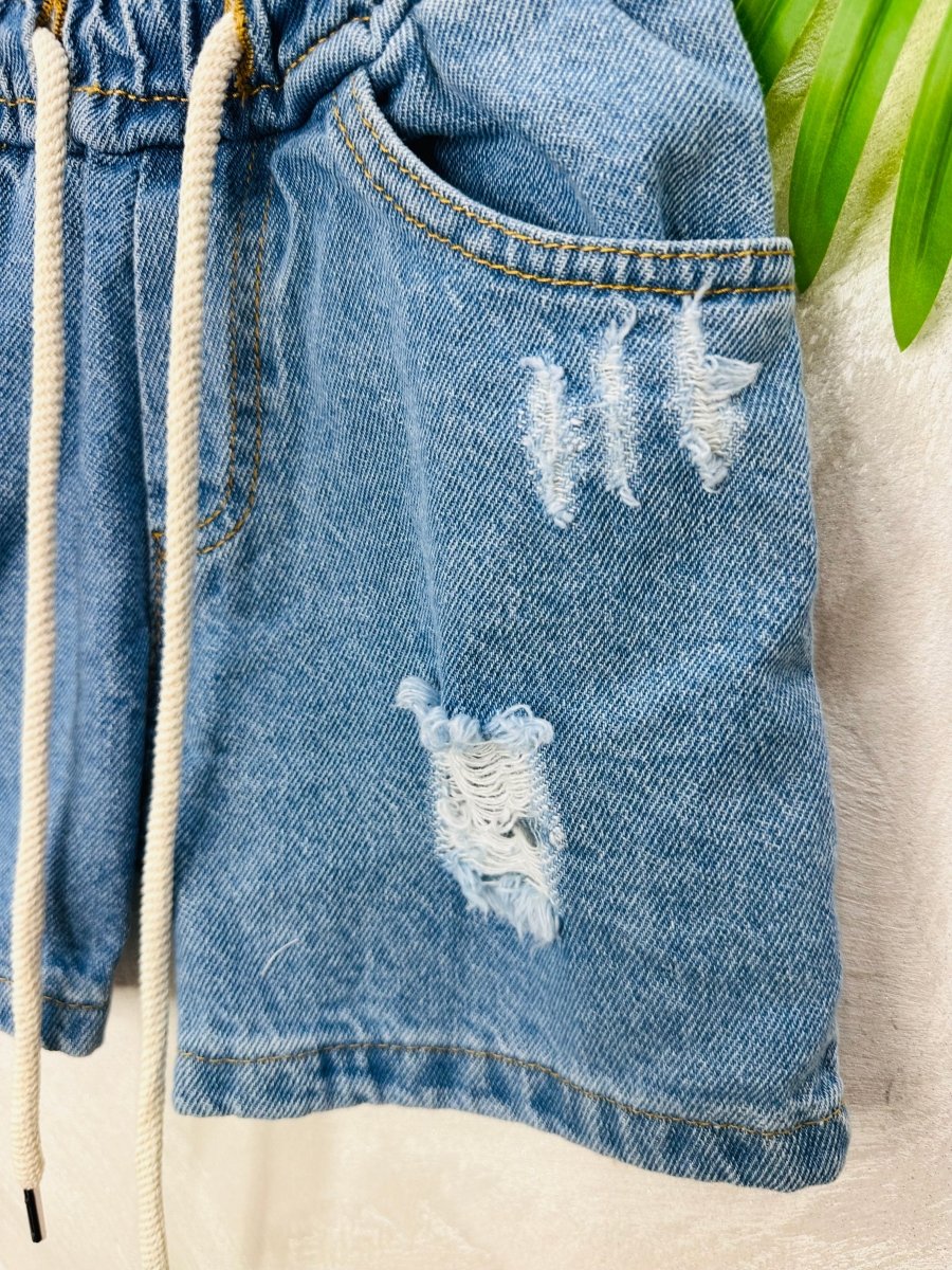 Pantaloncino In Jeans Bimbo Style - Piccole Canaglie - PC28350