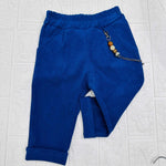 Pantalone camoscio Blu - Piccole Canaglie - PC21071