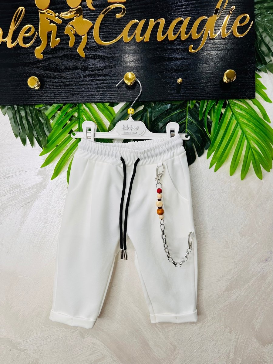 Pantalone Capri Bianco 8808 - Piccole Canaglie - PC26217
