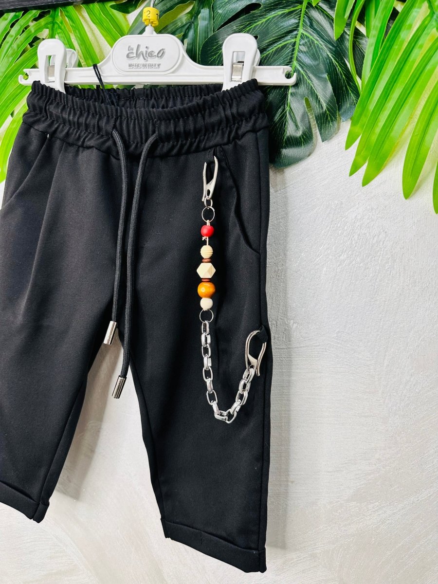 Pantalone Capri nero 8808 - Piccole Canaglie - PC26227