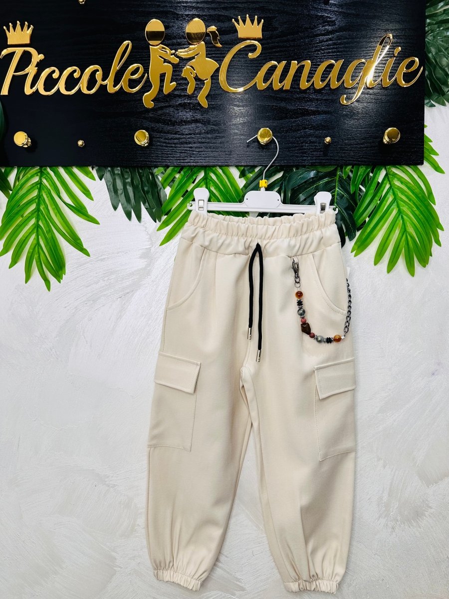 Pantalone Cargo Beige 2466 - Piccole Canaglie - PC25504