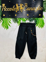 Pantalone Cargo Nero 2466 - Piccole Canaglie - PC25498